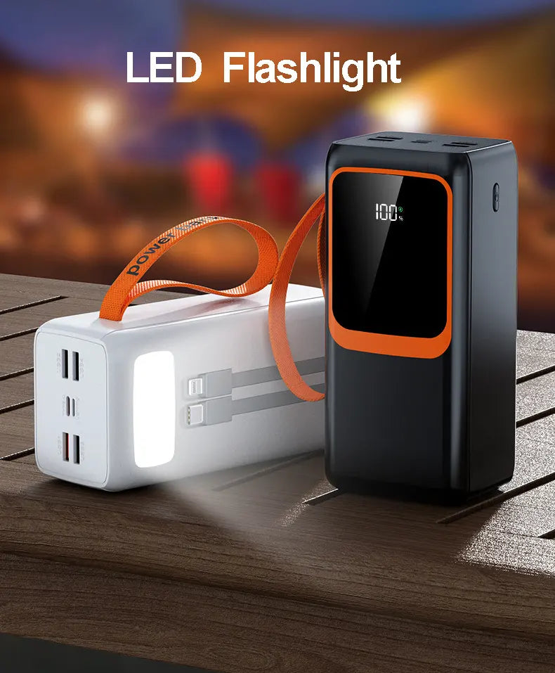 Power Bank 50000mah Capacity Fast Charging System Lithium ion Battery Power Pack