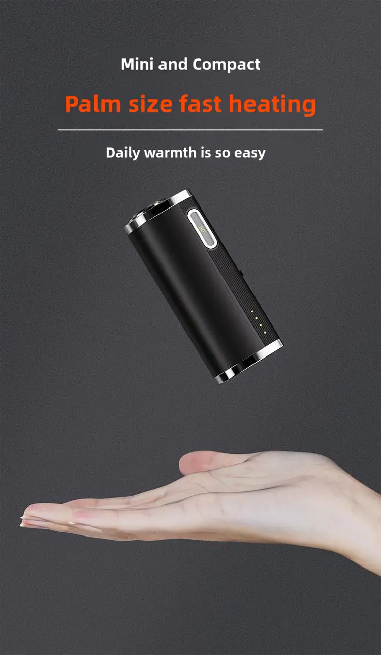 3-in-1 Digital Rechargeable Hand Warmer, Power Bank & Flashlight – Stay Warm, Powered, and Ready On-the-Go (10000 mAh)