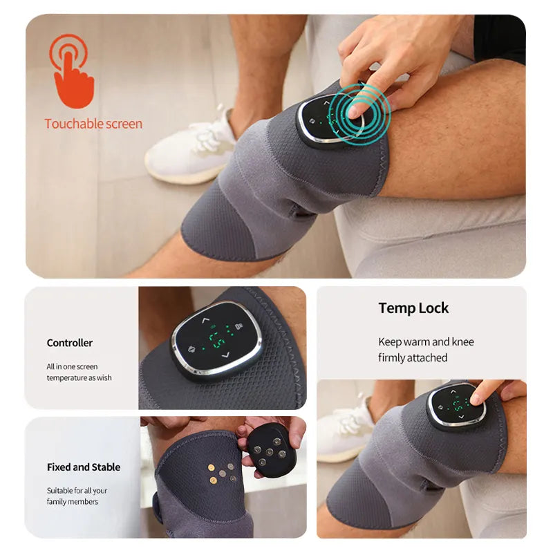 Say Goodbye To Joints Pain With Our New Wireless Smart Knee Massager – Infrared Heating & Hot Compress for Joint Pain Relief and Physiotherapy Therapy