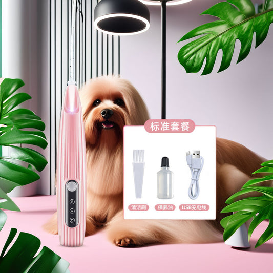 Electric Pet Hair Clipper–Waterproof, LED Display, Stainless Steel Trimmer for Dogs & Cats Low Noise