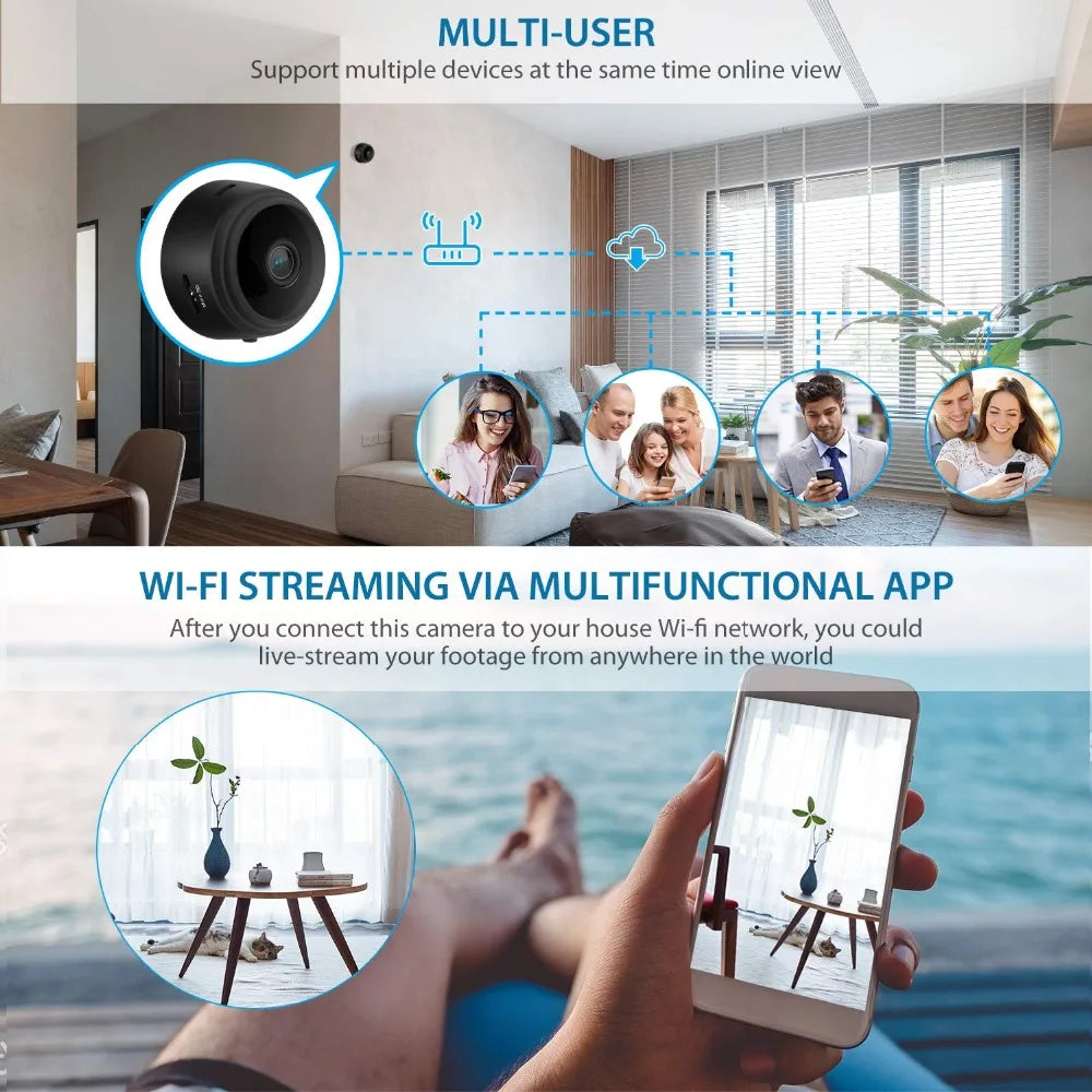 1080P HD Micro Wireless Video Camera CCTV Mini Home Security Surveillance with Wifi IP Camera for Phone Motion Sensor IP Camera