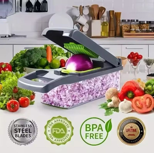 Multifunctional Vegetable Chopper Handle Food Grate Food Chopper Vegetable Slicer Dicer Cut Kitchen Item