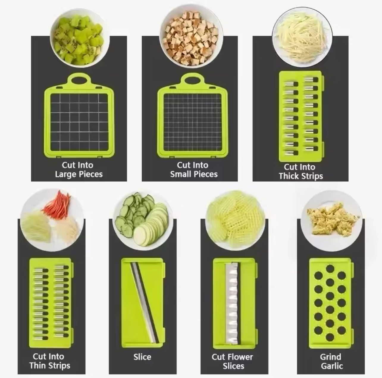 Multifunctional Vegetable Chopper Handle Food Grate Food Chopper Vegetable Slicer Dicer Cut Kitchen Item