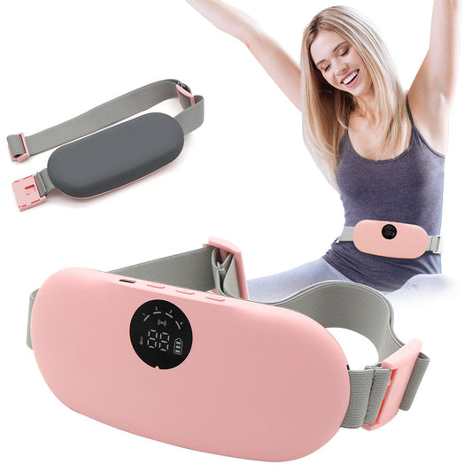 Menstrual Heating Pad & Vibration Massager – Period Pain Relief Waist Belt