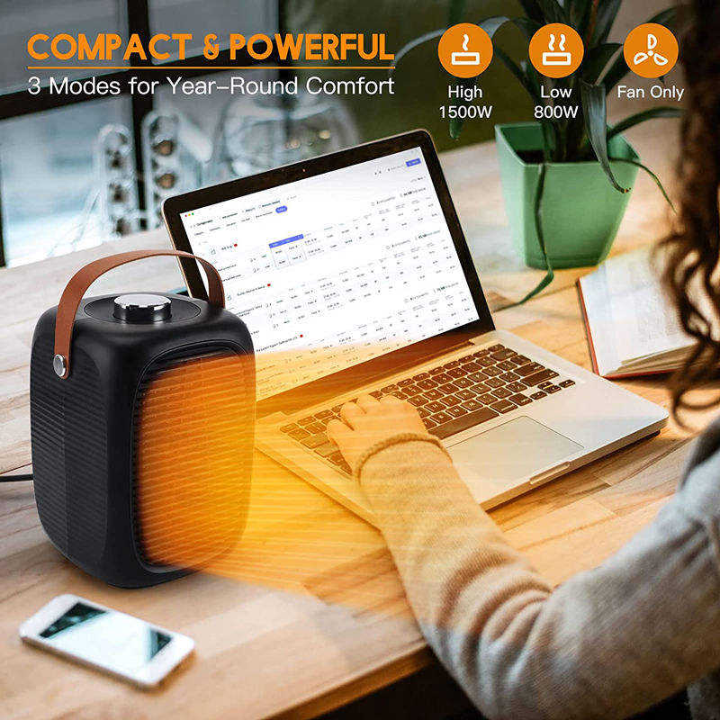 Desktop Heater – Portable Mini Heater for Home, Office, and Room