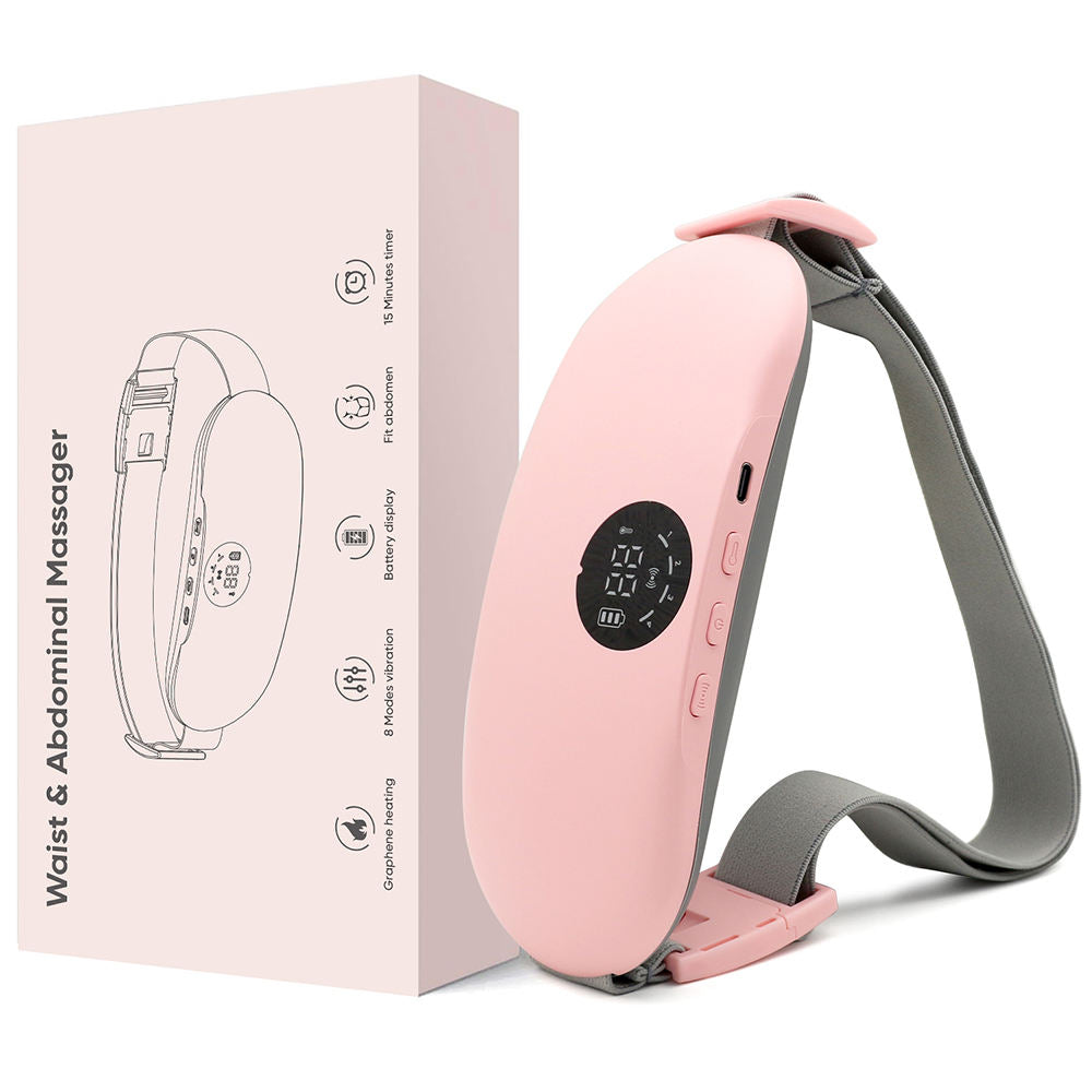 Menstrual Heating Pad & Vibration Massager – Period Pain Relief Waist Belt